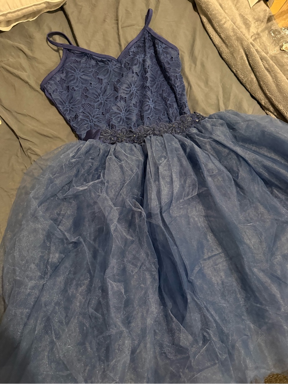 Cabela's Navy Blue Two piece dance costume size XL